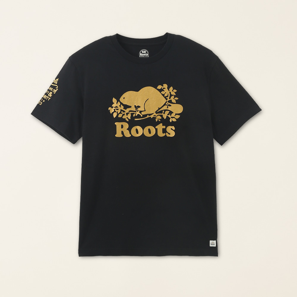 【Roots】Roots男裝-喚起自然之心系列 文字LOGO有機棉短袖T恤(橘紅色) 歷史價格詳細信息