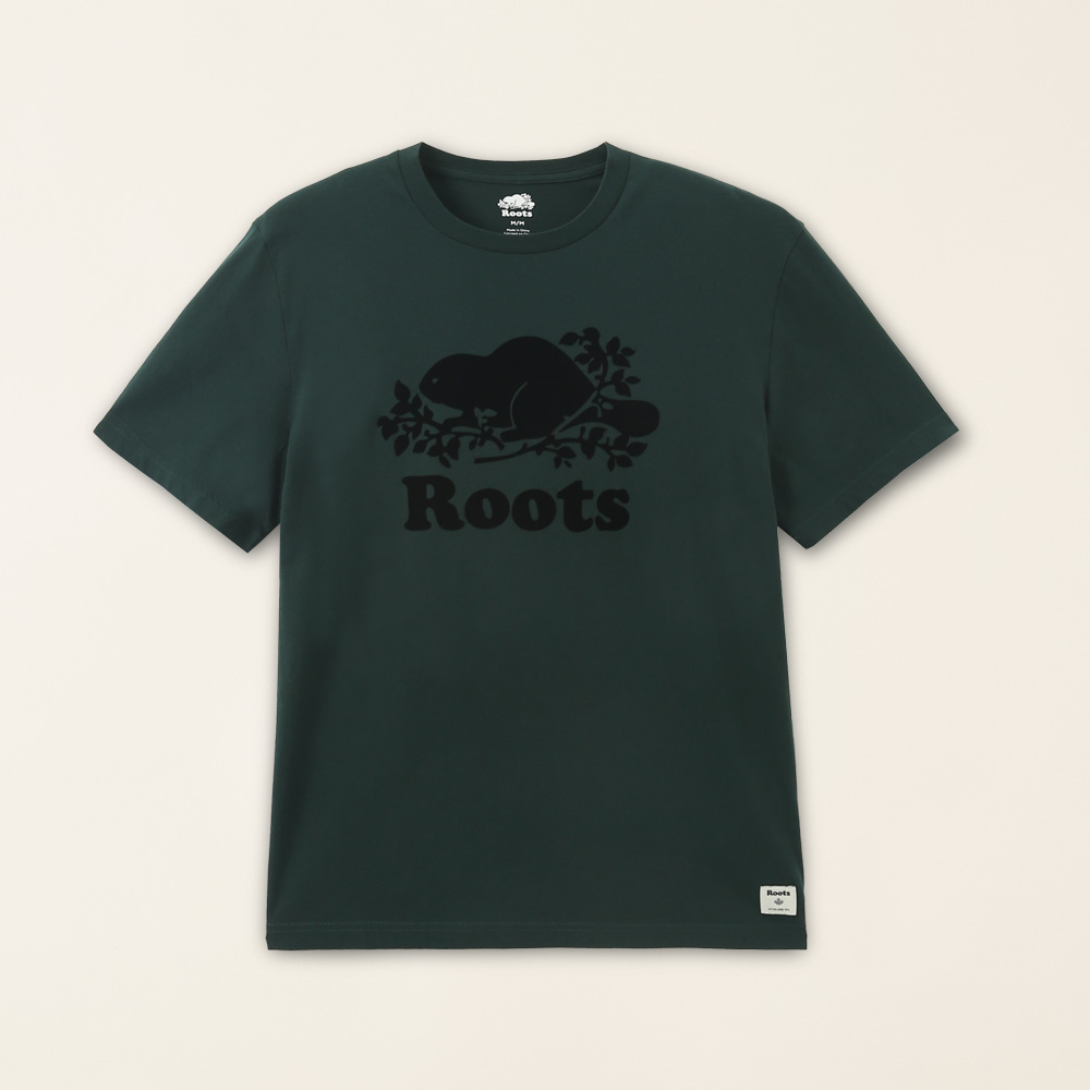 【Roots】Roots男裝-絕對經典系列 左胸海狸LOGO厚磅短袖T恤(灰色) 歷史價格詳細信息