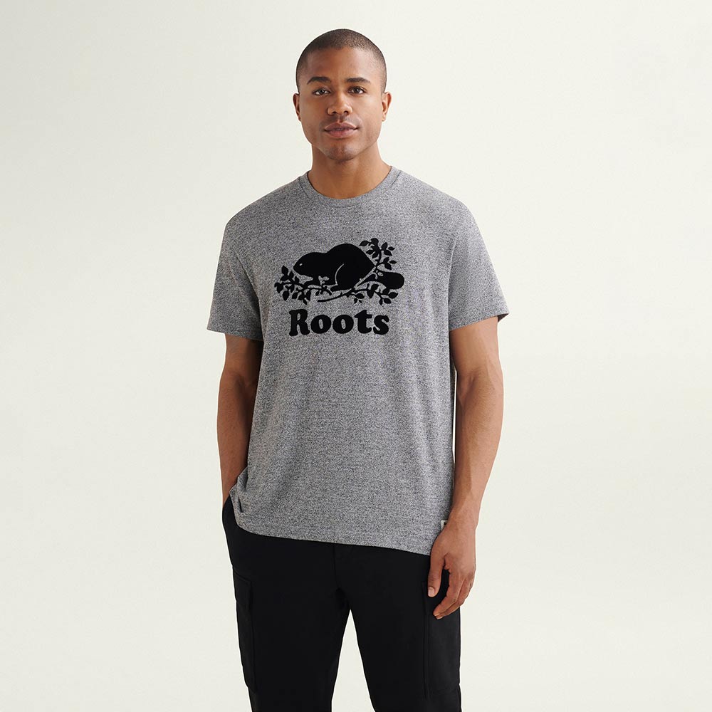 【Roots】Roots男裝-喚起自然之心系列 文字LOGO有機棉短袖T恤(橘紅色) 歷史價格詳細信息