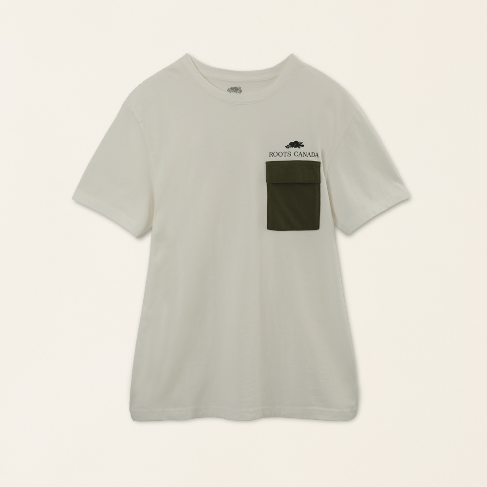 【Roots】Roots男裝-舒適生活系列 左胸口袋文字LOGO POLO衫(黑色) 歷史價格詳細信息