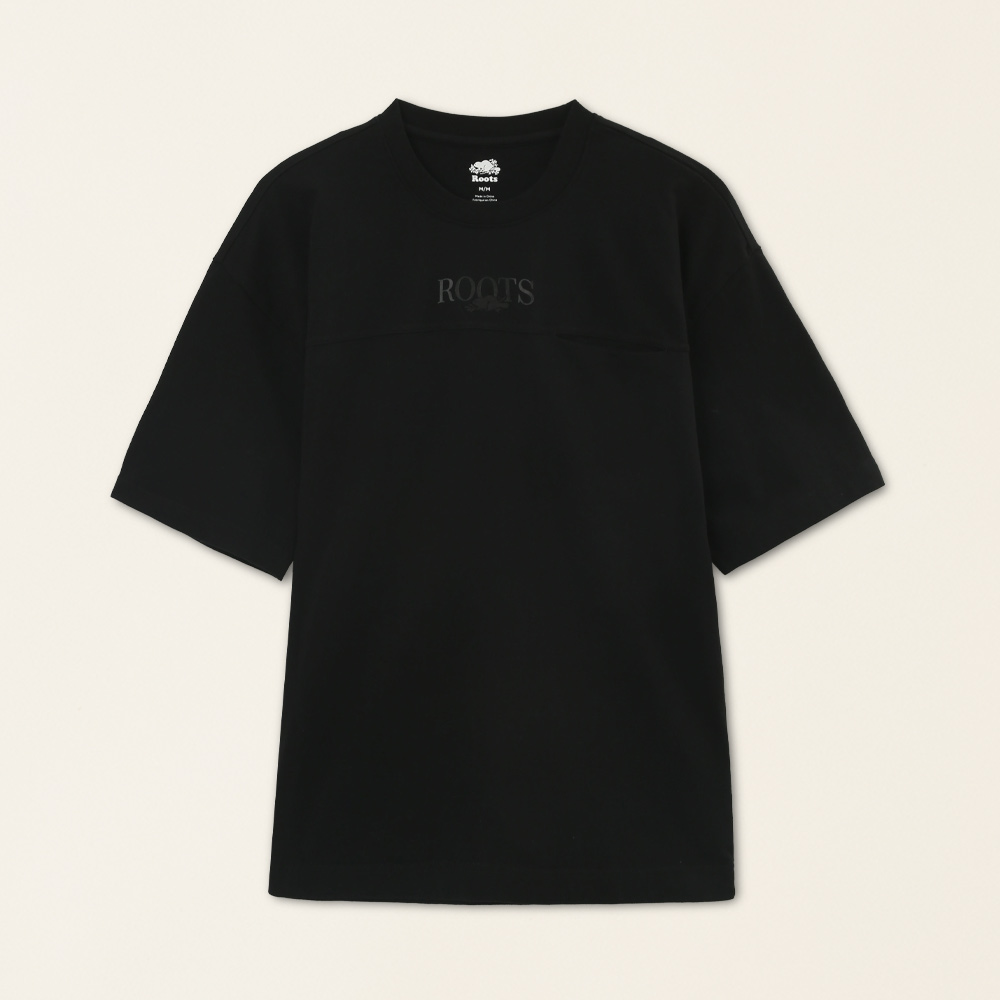 【Roots】Roots男裝-舒適生活系列 左胸口袋文字LOGO POLO衫(黑色) 歷史價格詳細信息