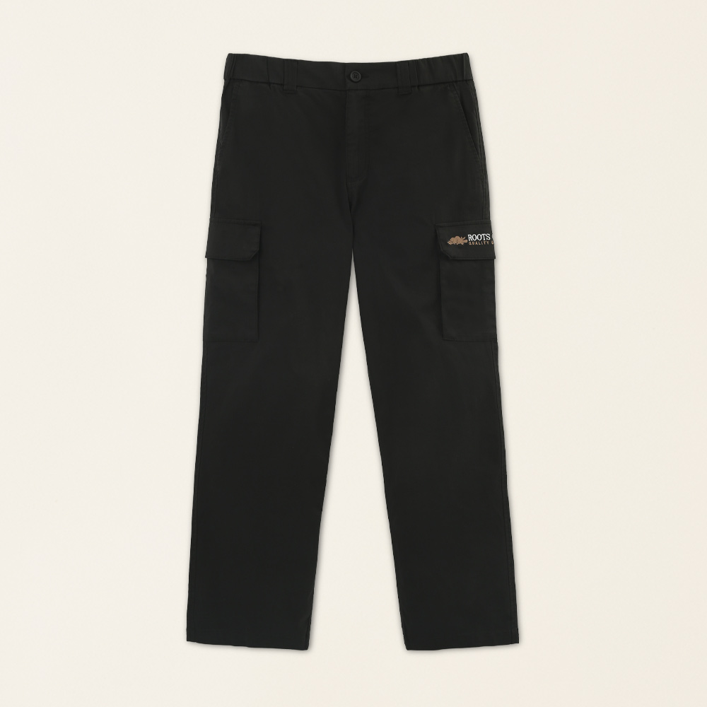 【Roots】Roots男裝-舒適生活系列 左胸口袋文字LOGO POLO衫(黑色) 歷史價格詳細信息