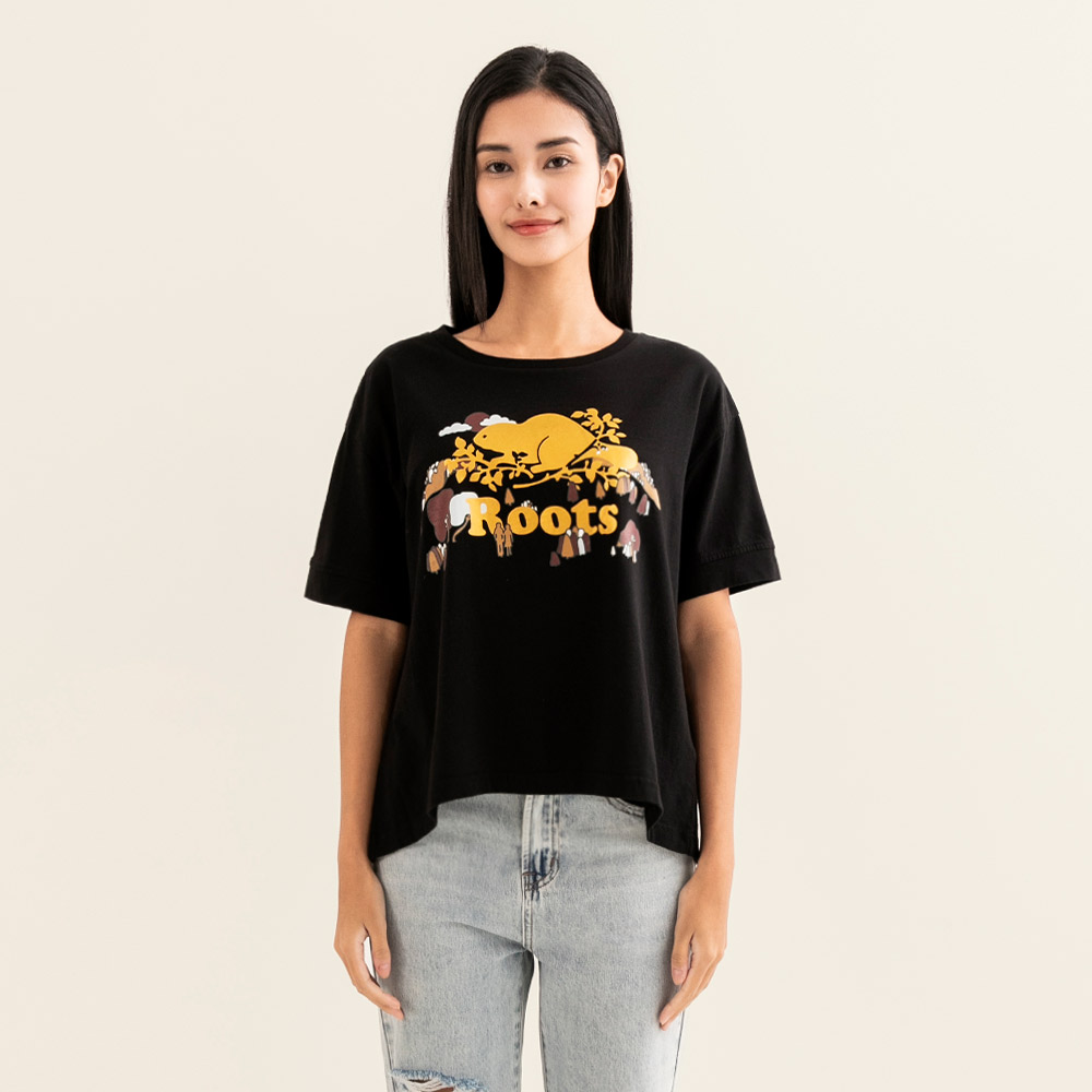 【Roots】Roots女裝-#Roots50系列 手繪海狸有機棉寬版短袖T恤(紅色) 歷史價格詳細信息