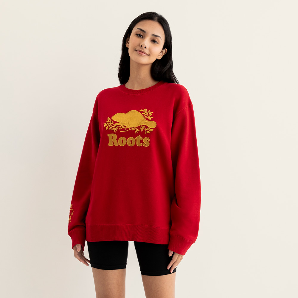 【Roots】Roots女裝-#Roots50系列 手繪海狸有機棉寬版短袖T恤(紅色) 歷史價格詳細信息