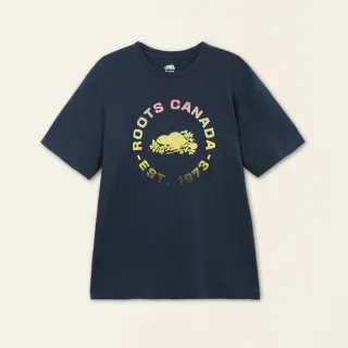 【Roots】Roots男裝-城市旅者系列 環形海狸LOGO雙面布大學T(綠色) 歷史價格詳細信息