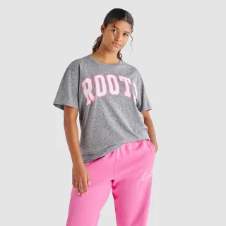 【Roots】Roots女裝-BARBIE™ X Roots聯名系列 品牌文字大學T(灰色) 歷史價格詳細信息