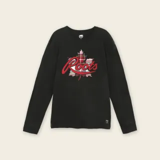 【Roots】Roots男裝-經典小木屋系列 格紋刺繡長袖T恤(黑色) 價格比較,價格查詢,歷史價格詳細信息