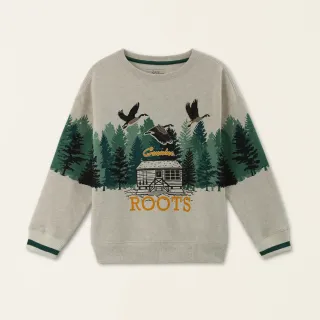 【Roots】Roots大童-經典小木屋系列 經典LOGO大學T(灰色) 歷史價格詳細信息