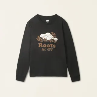 【Roots】Roots 男裝- 戶外探險家系列 卡通海狸長袖T恤(軍藍色) 歷史價格詳細信息