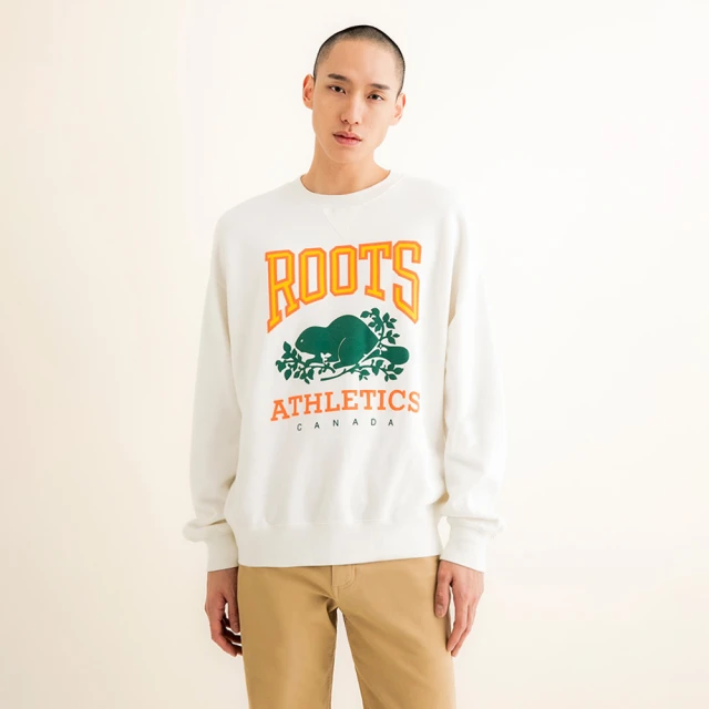 【Roots】Roots男女共款-舒適生活系列 浮凸LOGO有機棉短袖T恤(黑色) 歷史價格詳細信息