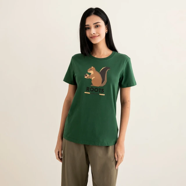 【Roots】Roots女裝- ANIMAL FRIENDS 短袖T恤(深藍色) 歷史價格詳細信息