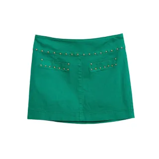 【iROO】釘飾刷色牛仔短裙 歷史價格詳細信息