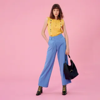 IROO 藍色白棕條紋圓領長袖毛衣,尺寸36,肩寬48.5cm胸寬42.5cm,原價1880,全新未穿標籤未剪降價大出清 歷史價格詳細信息