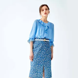 【iROO】波西唯美葉脈花印花短裙 歷史價格詳細信息