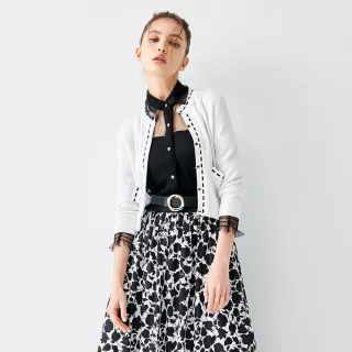 【iROO】綴大珍珠領針織上衣 歷史價格詳細信息