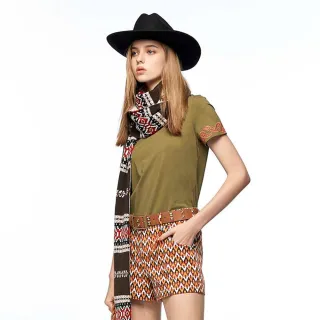 【iROO】波西唯美葉脈花印花短裙 歷史價格詳細信息