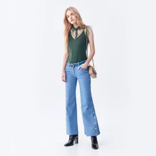 【iROO】牛油果綠翻領針織上衣 歷史價格詳細信息