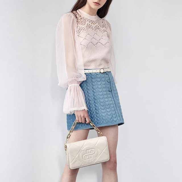 【iROO】珍珠花呢口袋短裙 歷史價格詳細信息