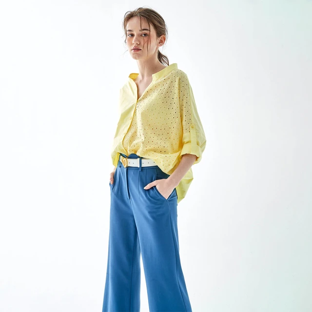 【iROO】鬆緊腰合身9分褲 歷史價格詳細信息