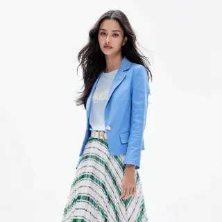 IROO 藍色白棕條紋圓領長袖毛衣,尺寸36,肩寬48.5cm胸寬42.5cm,原價1880,全新未穿標籤未剪降價大出清 歷史價格詳細信息