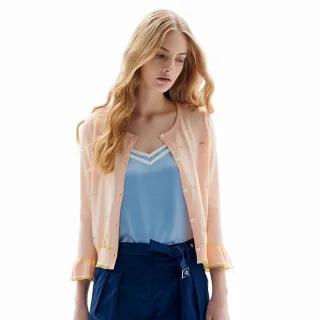 IROO 藍色白棕條紋圓領長袖毛衣,尺寸36,肩寬48.5cm胸寬42.5cm,原價1880,全新未穿標籤未剪降價大出清 歷史價格詳細信息