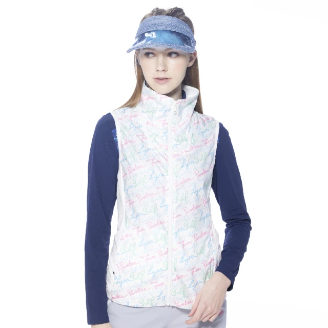 【Lynx Golf】女款滿版可愛貓印花隱形拉鍊連帽可拆式無袖背心(二色) 歷史價格詳細信息