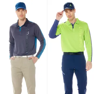 【Lynx Golf】男款合身版吸溼排汗抗UV內刷毛保暖舒適線條Lynxy字體剪裁設計長袖POLO衫(三色) 歷史價格詳細信息