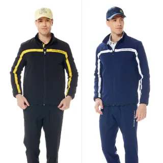 【Lynx Golf】首爾高桿風格!男款莫代爾棉材質配色線衫山貓系列膠標長袖POLO衫(二色) 歷史價格詳細信息