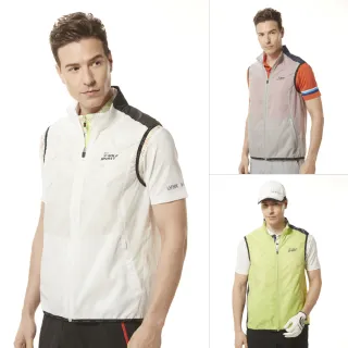 【Lynx Golf】男款輕量沖孔透氣布料剪裁斜紋造型拉鍊口袋長袖外套(三色) 歷史價格詳細信息