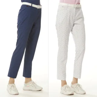 【Lynx Golf】女款彈性舒適羅紋造型袖配色設計LOGO緹花工藝短袖POLO領毛衣(二色) 歷史價格詳細信息