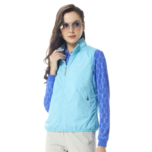 【Lynx Golf】女款薄鋪棉彈性舒適壓紋配布剪裁星球系列繡花拉鍊口袋長袖外套(二色) 歷史價格詳細信息