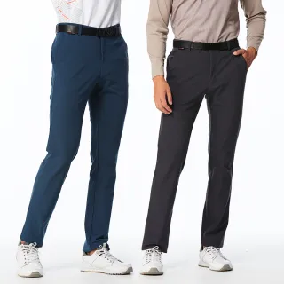 【Lynx Golf】男款日本進口布料彈性舒適後腰造型隱形拉鍊口袋平口休閒長褲-灰色 歷史價格詳細信息