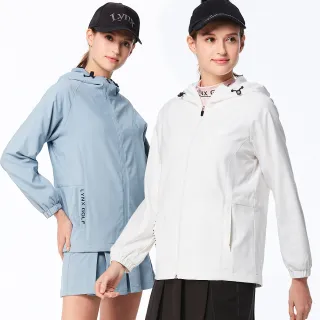 【Lynx Golf】首爾高桿風格!女款防潑水彈性弧度下擺設計袋蓋拉鍊口袋無袖不可拆式連帽背心(二色) 歷史價格詳細信息