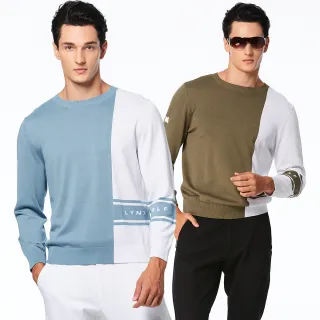 【Lynx Golf】首爾高桿風格!男款莫代爾棉材質配色線衫山貓系列膠標長袖POLO衫(二色) 歷史價格詳細信息