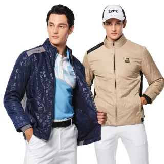 【Lynx Golf】男款防潑水防風保暖鋪棉雙面穿幾何印花無袖背心(二色) 歷史價格詳細信息
