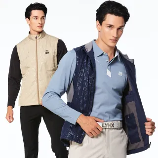 【Lynx Golf】男款防潑水防風保暖科技羽絨Lynx印花連帽可拆式長袖外套(二色) 歷史價格詳細信息