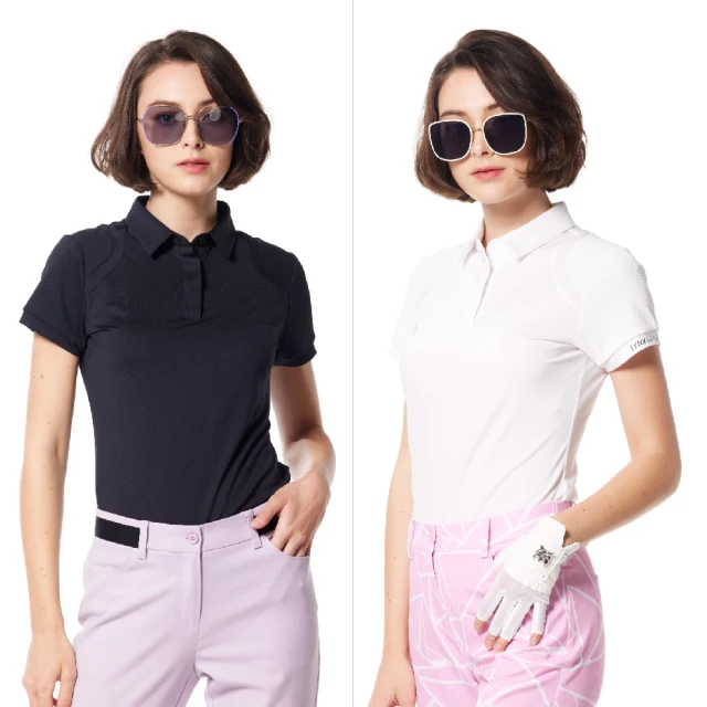 【Lynx Golf】女款合身版遠紅外線功能保暖內刷毛俏皮壓光印花長袖立領POLO衫/高爾夫球衫(二色) 歷史價格詳細信息