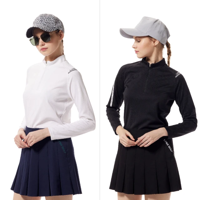 【Lynx Golf】女款合身版吸溼排汗配色線條設計立體貼膜造型長袖POLO衫/高爾夫球衫(三色) 歷史價格詳細信息