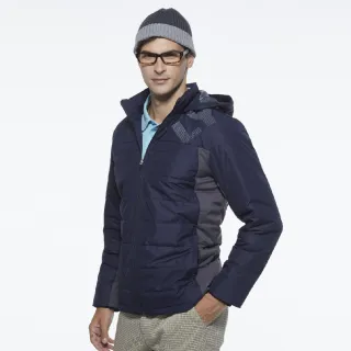 【Lynx Golf】男款防潑水防風保暖科技羽絨Lynx印花連帽可拆式長袖外套(二色) 歷史價格詳細信息