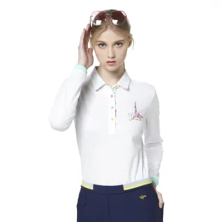 【Lynx Golf】女款吸濕排汗抗UV涼感抗菌功能絲光網眼布料短袖立領POLO衫(二色) 歷史價格詳細信息