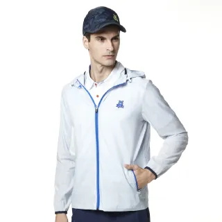 【Lynx Golf】男款輕量沖孔透氣布料剪裁斜紋造型拉鍊口袋長袖外套(三色) 歷史價格詳細信息