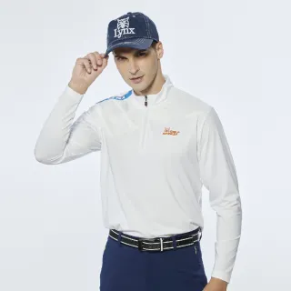 【Lynx Golf】男款吸濕排汗Lynx字樣山貓繡花長袖POLO衫(二色) 歷史價格詳細信息