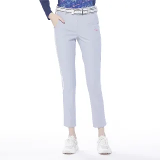 【Lynx Golf】女款日本進口布料保溫舒適脇邊剪裁設計素面造型窄管長褲(二色) 歷史價格詳細信息