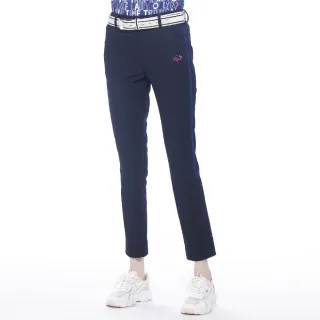 【Lynx Golf】女款日本進口布料保溫舒適脇邊剪裁設計素面造型窄管長褲(二色) 歷史價格詳細信息