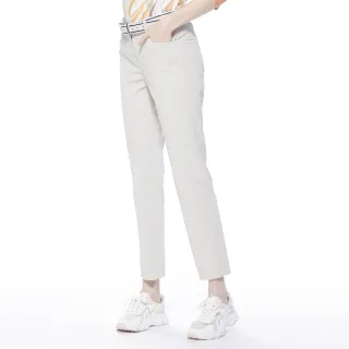 【Lynx Golf】女款日本布料吸汗速乾舒適配色口袋褲腳開衩窄管七分褲(淺藍色) 歷史價格詳細信息