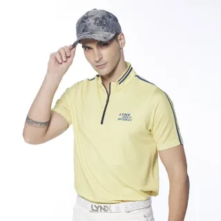 【Lynx Golf】男款吸汗速乾海豚印花胸袋款短袖襯衫(二色) 歷史價格詳細信息