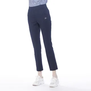 【Lynx Golf】女款彈性舒適內腰格紋配布造型出芽口袋設計窄管九分褲(二色) 歷史價格詳細信息