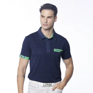 【Lynx Golf】男款吸溼排汗彈性舒適經典黑白條紋LOGO織帶剪接設計平口休閒長褲(二色) 歷史價格詳細信息