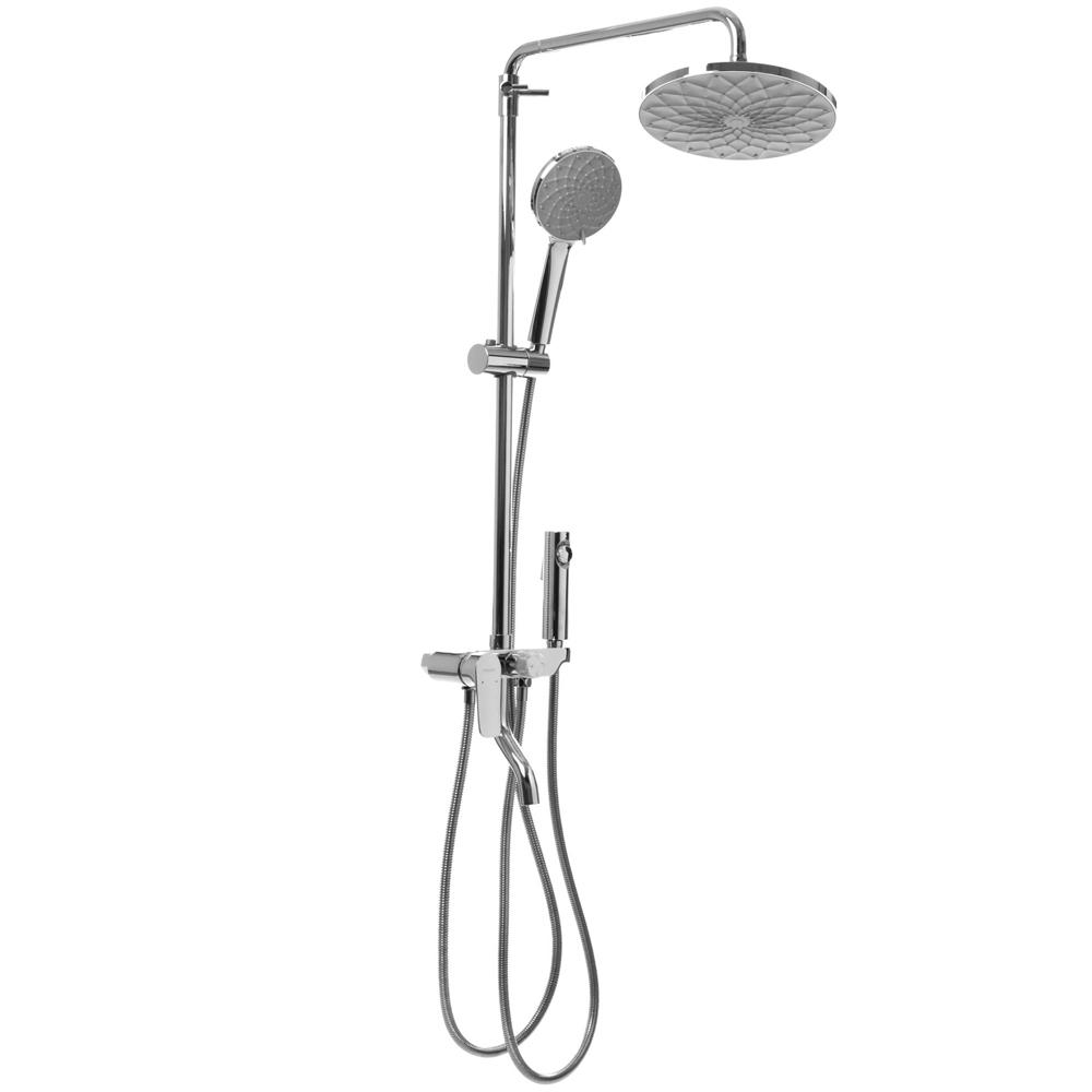 特力屋 頂噴三段式蓮蓬頭銅製龍頭組  型號L11702 歷史價格詳細信息