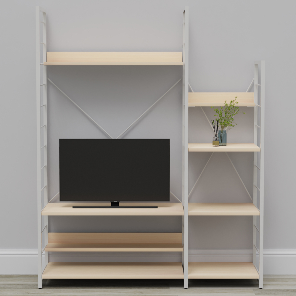 (組合) 特力屋 萊特電器架 淺木紋 64x40x128cm 歷史價格詳細信息